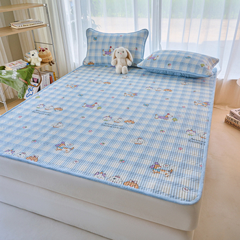 Dvostrano pamučno pokrivalo za krevet s mliječnim velurom, tatami stil, debeli quilt, trodijelni set za sve sezone