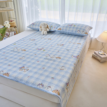 Dvostrano pamučno pokrivalo za krevet s mliječnim velurom, tatami stil, debeli quilt, trodijelni set za sve sezone