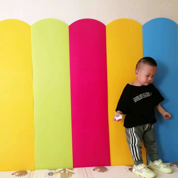 Стилен стенен панел със стикер за детска стая - огнеустойчив, материал Xpe foaming, марка Unique, прост и модерен стил