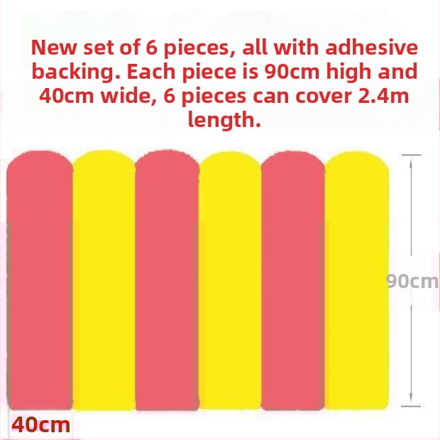 Стилен стенен панел със стикер за детска стая - огнеустойчив, материал Xpe foaming, марка Unique, прост и модерен стил