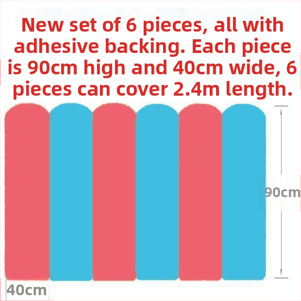 Стилен стенен панел със стикер за детска стая - огнеустойчив, материал Xpe foaming, марка Unique, прост и модерен стил