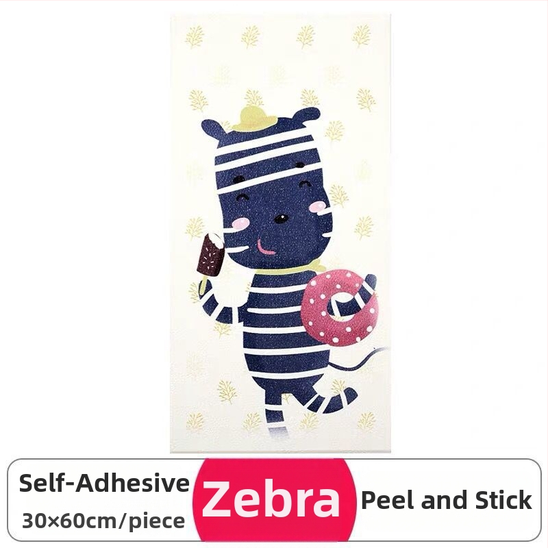 Самозалепваща 3D стенна стикер за дневна стая, PVC материал, водоустойчива, 1 бр., триизмерен дизайн