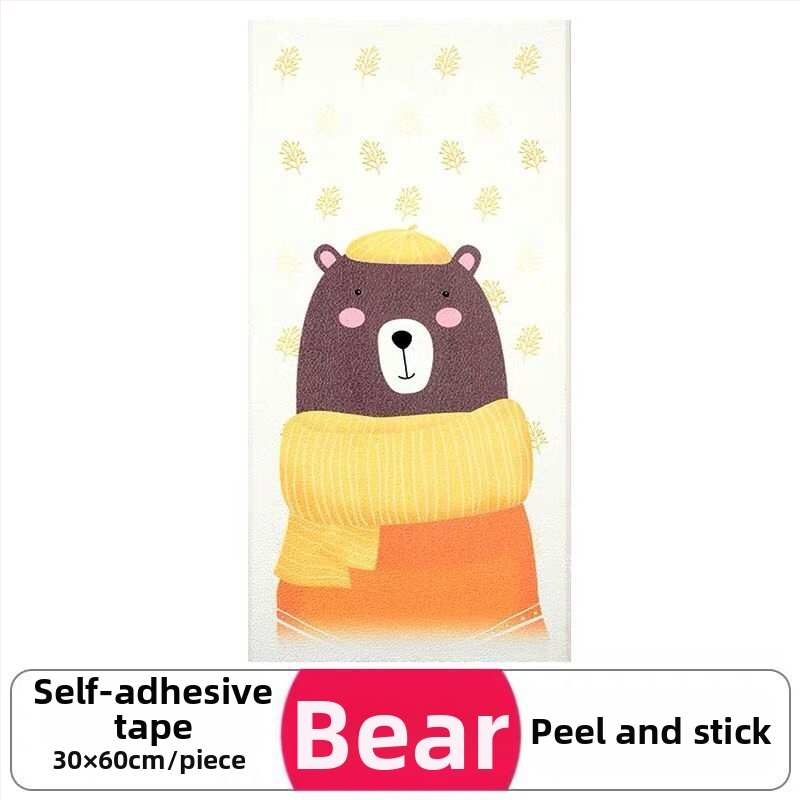 Самозалепваща 3D стенна стикер за дневна стая, PVC материал, водоустойчива, 1 бр., триизмерен дизайн