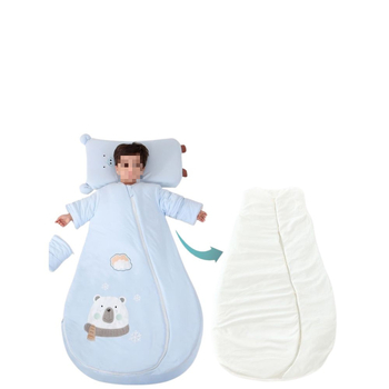 Bébi hálózsák – 100% pamut, vastag ősz/tél, levehető bélés, négy évszakos kialakítás, kasmír töltet, anti-kick quilt