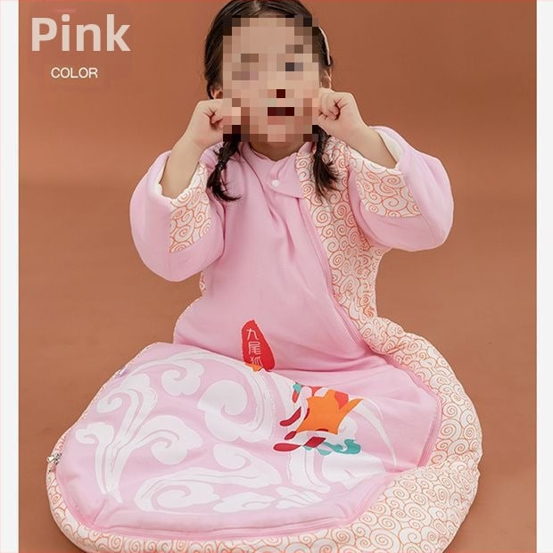 Bébi hálózsák – 100% pamut, vastag ősz/tél, levehető bélés, négy évszakos kialakítás, kasmír töltet, anti-kick quilt