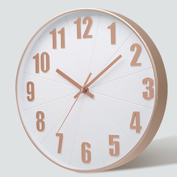 TIMELIKE Ρολόι τοίχου, μοντέρνος κυκλικός σχεδιασμός, αναλογικό καντράν με αριθμούς, τροφοδοσία με μπαταρία, ομαλή κίνηση δευτερολέπτων