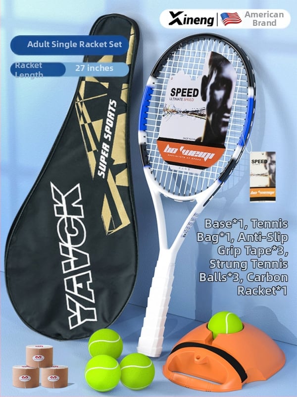 Teniso treniravimo raketė solo žaidimui, Medžiaga: šilko gėlė, Prekės ženklas: Other, Kilmė: Other, Be logotipo, Kategorija: Tenisas