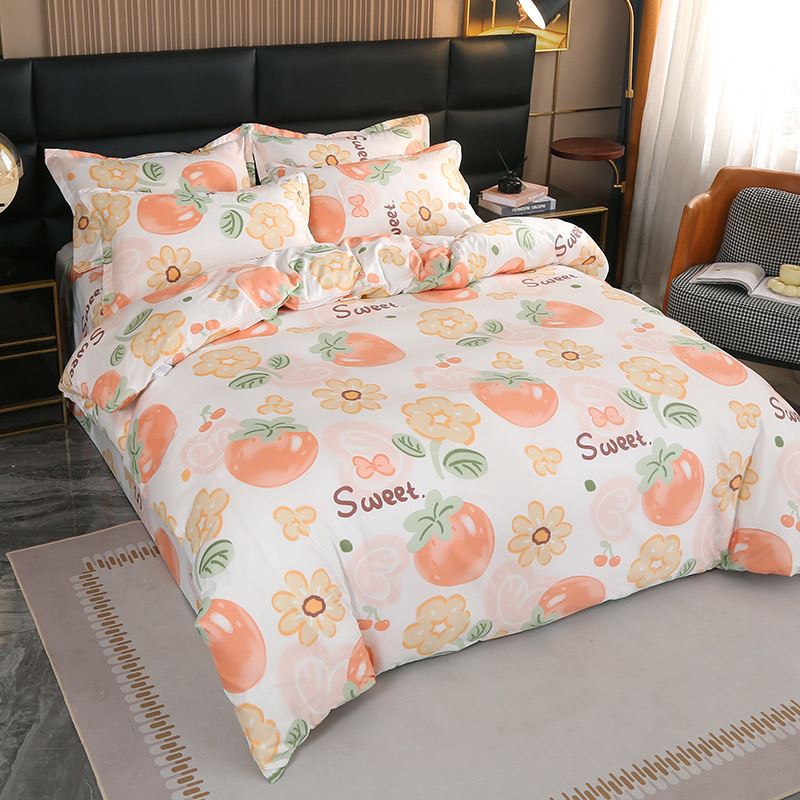 Poliesterio antklodės užvalkalas, dryžių raštas, lygus audinys, tie-dye dažymas, paprastas stilius, prekės ženklas Qianying