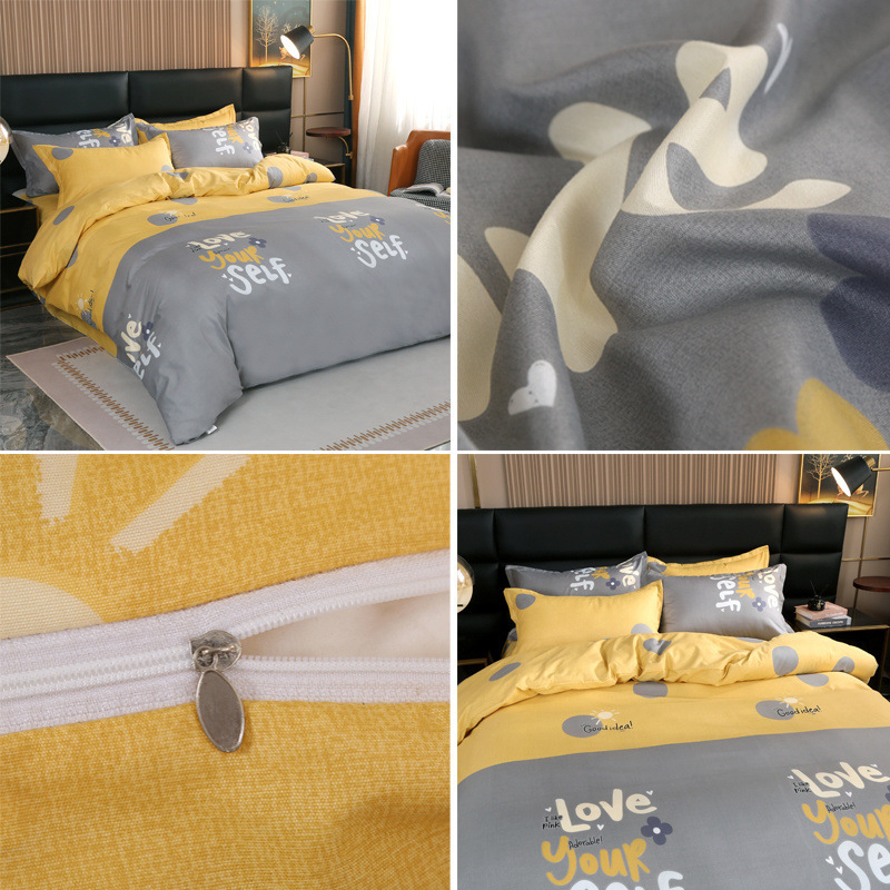 Poliesterio antklodės užvalkalas, dryžių raštas, lygus audinys, tie-dye dažymas, paprastas stilius, prekės ženklas Qianying