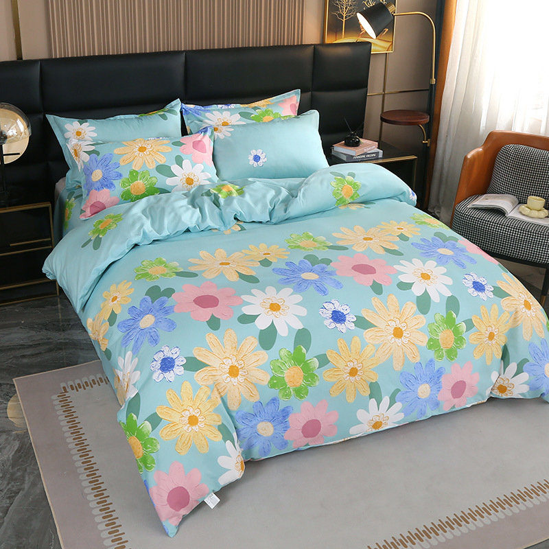 Poliesterio antklodės užvalkalas, dryžių raštas, lygus audinys, tie-dye dažymas, paprastas stilius, prekės ženklas Qianying