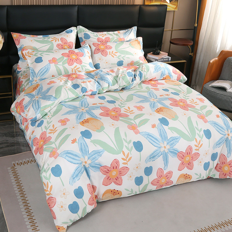 Poliesterio antklodės užvalkalas, dryžių raštas, lygus audinys, tie-dye dažymas, paprastas stilius, prekės ženklas Qianying