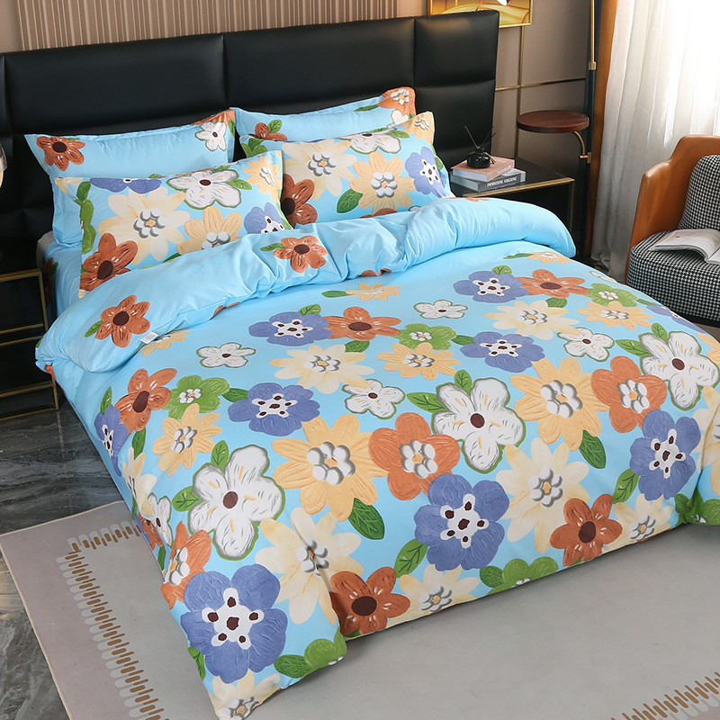 Poliesterio antklodės užvalkalas, dryžių raštas, lygus audinys, tie-dye dažymas, paprastas stilius, prekės ženklas Qianying