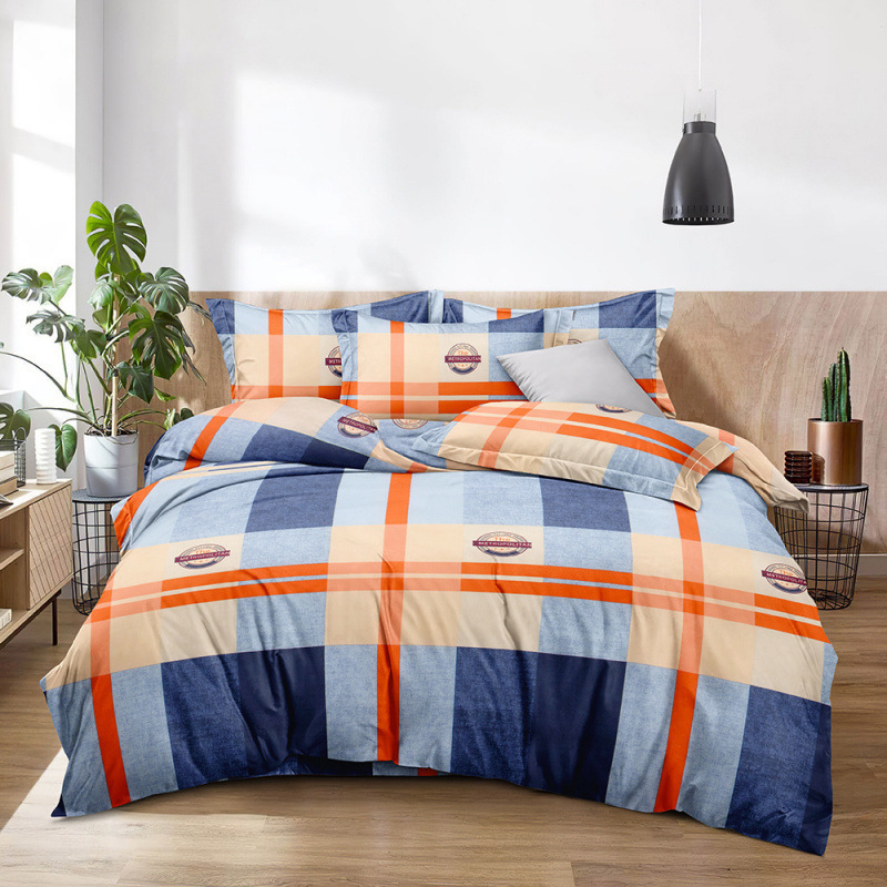 Poliesterio antklodės užvalkalas, dryžių raštas, lygus audinys, tie-dye dažymas, paprastas stilius, prekės ženklas Qianying