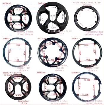 Защитник на зъбното колело за планински велосипед, 42 зъба, 4-винтов монтаж, Guangxin