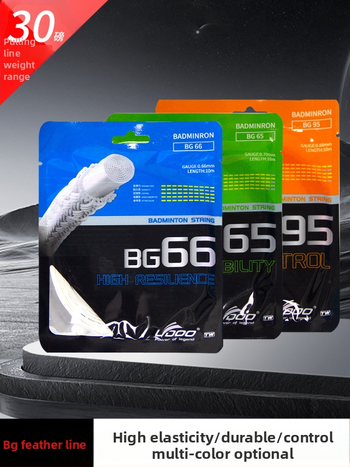 Raketės siūlas — didelio tankio nailonas, tinkamas tenisui ir badminton žaidimams, kategorija: raketės siūlas