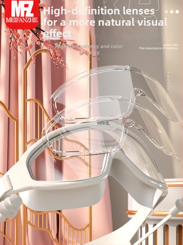 Meifanzhe antifog peldēšanās brillēm pieaugušajiem, PC lēcas