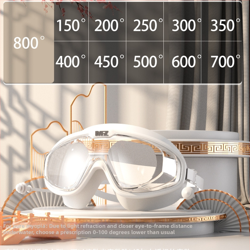 Meifanzhe antifog peldēšanās brillēm pieaugušajiem, PC lēcas