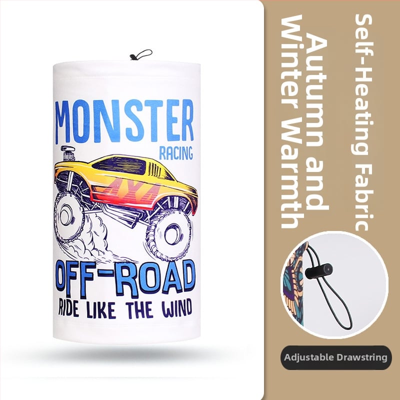 Dviračių maska lauko naudojimui, universalus dizainas, poliesterio audinys, vėju atspari ir šalčiui atspari, Moonbeam Bear