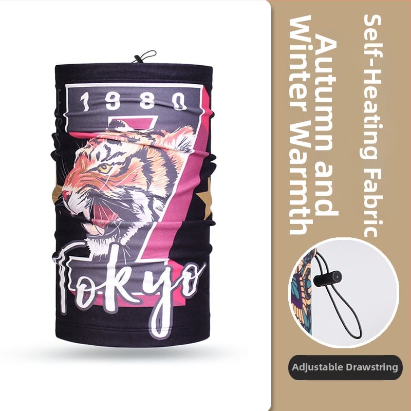 Dviračių maska lauko naudojimui, universalus dizainas, poliesterio audinys, vėju atspari ir šalčiui atspari, Moonbeam Bear