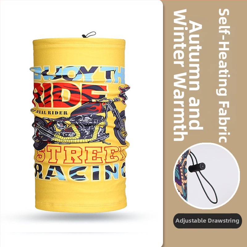 Dviračių maska lauko naudojimui, universalus dizainas, poliesterio audinys, vėju atspari ir šalčiui atspari, Moonbeam Bear