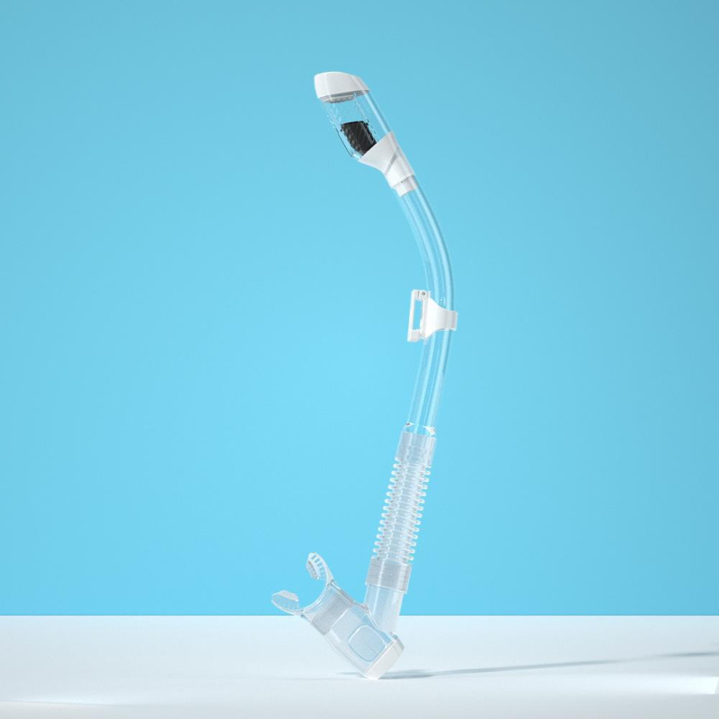 Priekšējā uzstādījuma pilnīgi sausais šnorkeles elpošanas kanāls treniņam brīvās niršanas — Modelis Kekatong