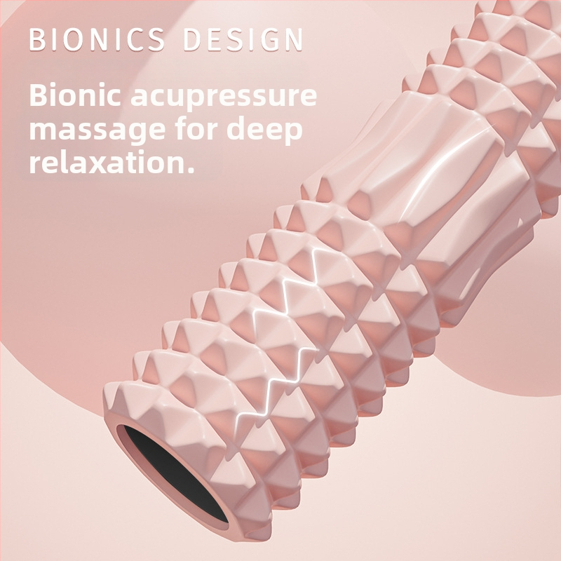 Йога масажен комплект Sanfan — EVA+PVC валяк от пяна, масажна пръчка със шипове и фасциална топка