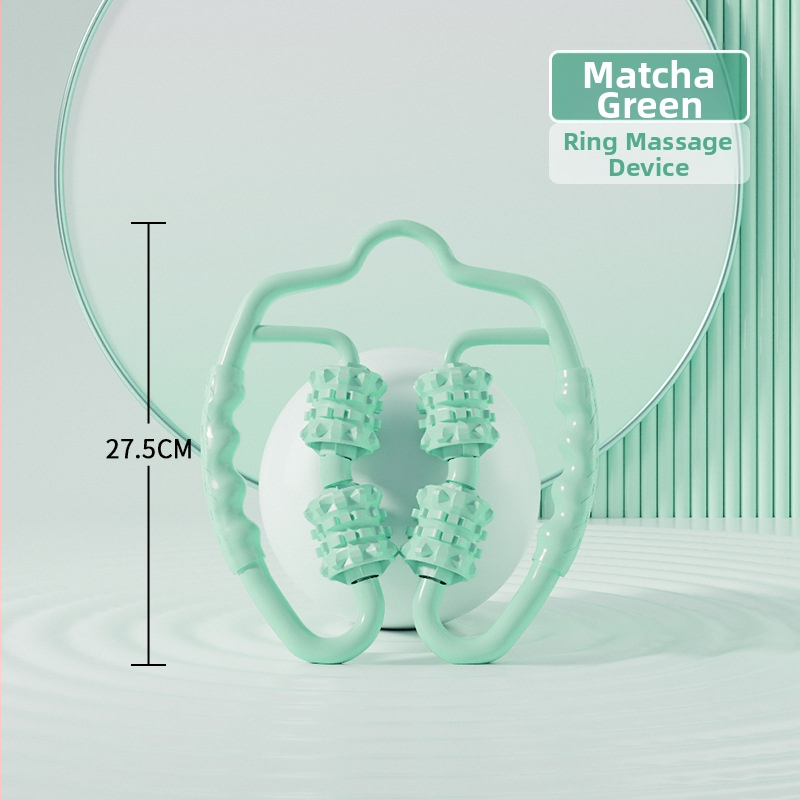 Sanfan jogos masažo rinkinys — putplasčio volelis EVA+PVC, spygliuota masažo lazdelė, fascijos kamuolys