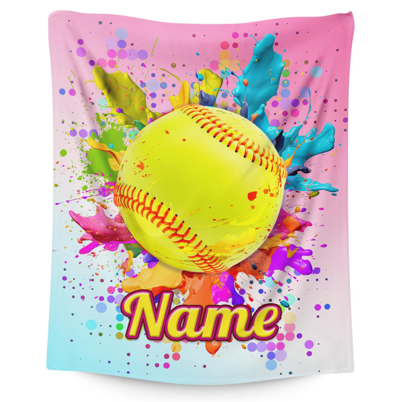 Flanelna deka za mlade sportaše s digitalnim printom – softball i odbojka