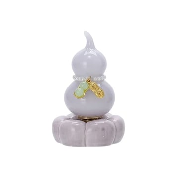 Keraminė dekoracija augalams su moliūgo forma (keramika; augalų dekoras; naujojo Kinų stiliaus)