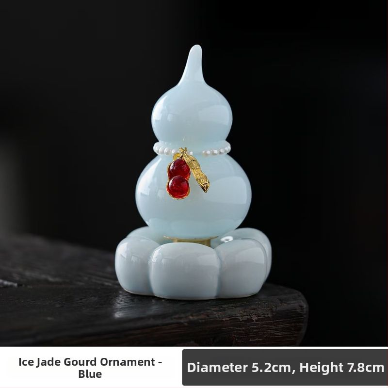 Keraminė dekoracija augalams su moliūgo forma (keramika; augalų dekoras; naujojo Kinų stiliaus)