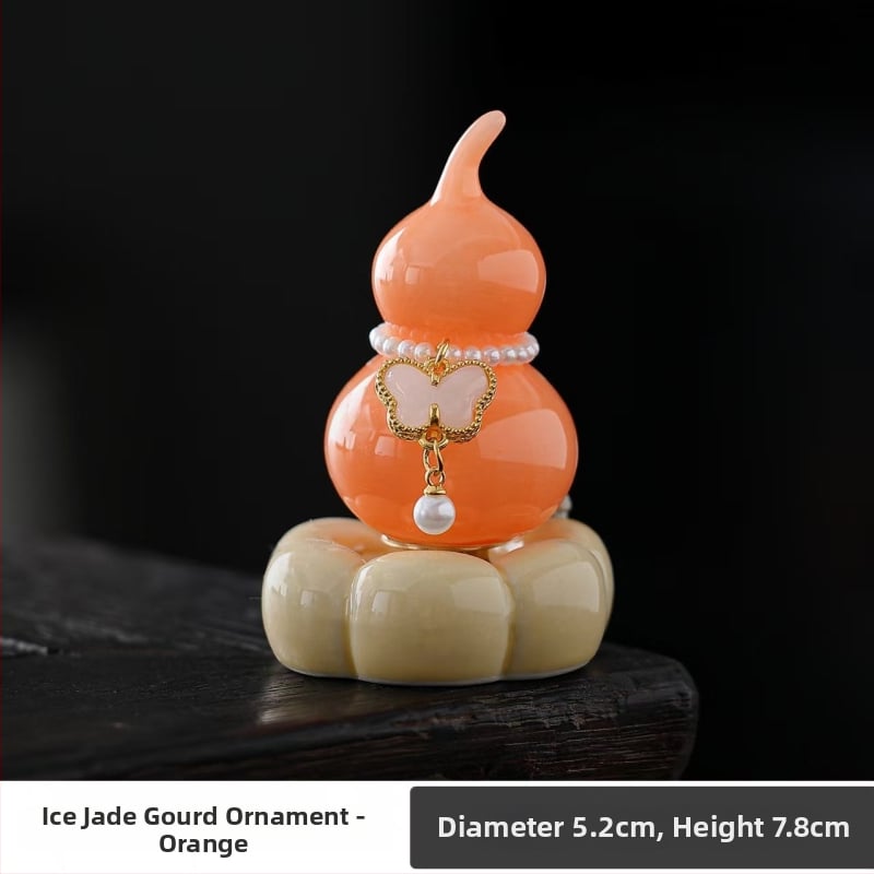 Keraminė dekoracija augalams su moliūgo forma (keramika; augalų dekoras; naujojo Kinų stiliaus)