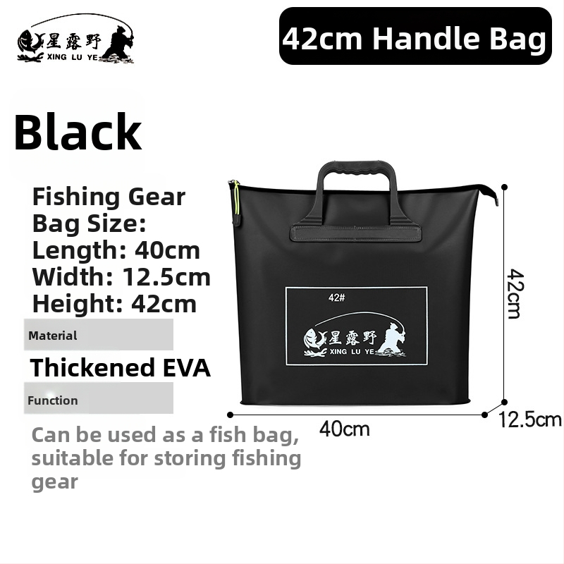 Морска риболовна чанта – EVA материал, водоустойчива, сгъваща се и преносима; предназначена за зареждане на примамки и съхранение на въдица, линия и макара.