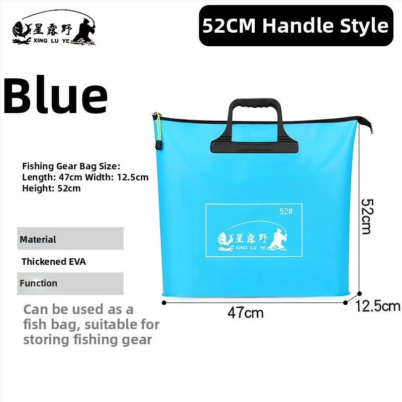 Морска риболовна чанта – EVA материал, водоустойчива, сгъваща се и преносима; предназначена за зареждане на примамки и съхранение на въдица, линия и макара.