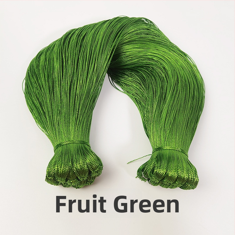 Fémes poliészter fonal, 8-szálas üreges belsővel, ideális kötéshez, ajándékcsomagoláshoz és hímzéshez