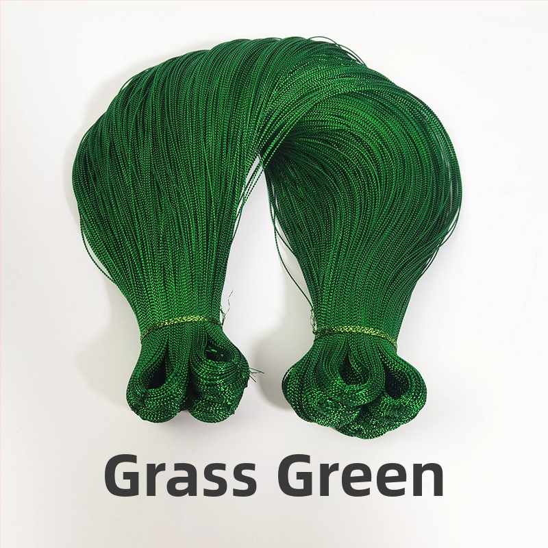 Fémes poliészter fonal, 8-szálas üreges belsővel, ideális kötéshez, ajándékcsomagoláshoz és hímzéshez