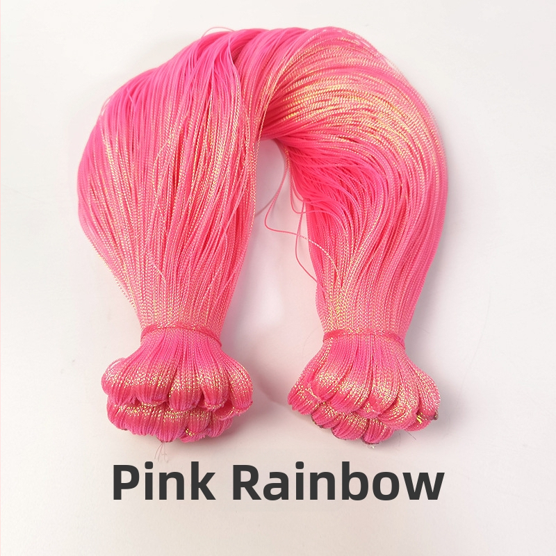 Fémes poliészter fonal, 8-szálas üreges belsővel, ideális kötéshez, ajándékcsomagoláshoz és hímzéshez