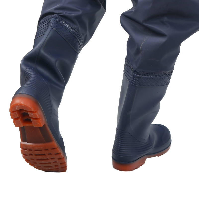 PVC megzti vandeniui atsparūs žvejybos kelnes, skirtos vaikščioti vandenyje, su 1 kišene