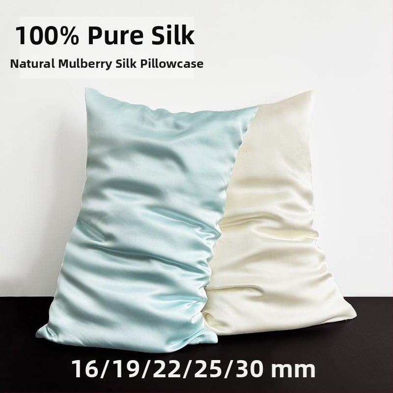Jednostruka svilena navlaka za jastuk, 100% svila, jednobojna, 16–30 momme, reakcijsko bojenje
