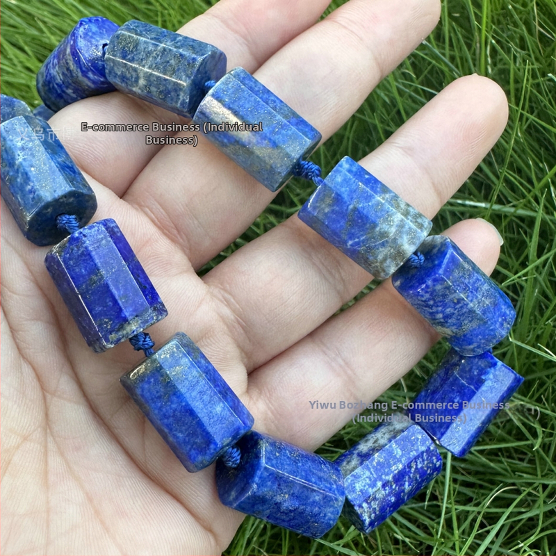 DIY ékszerkészítéshez – természetes jade hengeres gyöngyök, csiszolt és polírozott felület, városi divat stílus