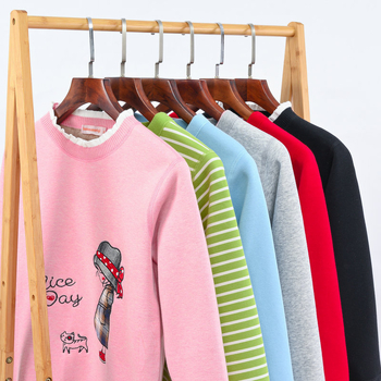 Termalni set za tinejdžerice, mješavina materijala s flisom, dvostruki sloj, okrugli izrez, dugi rukav, gornji dio + hlače