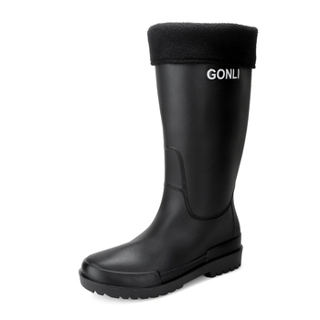 Vyriniai vandeniui atsparūs guminiai auliniai batai su aukštu kaklu ir plastmasine viršutine dalimi, skirtas lauko žvejybai ir darbui