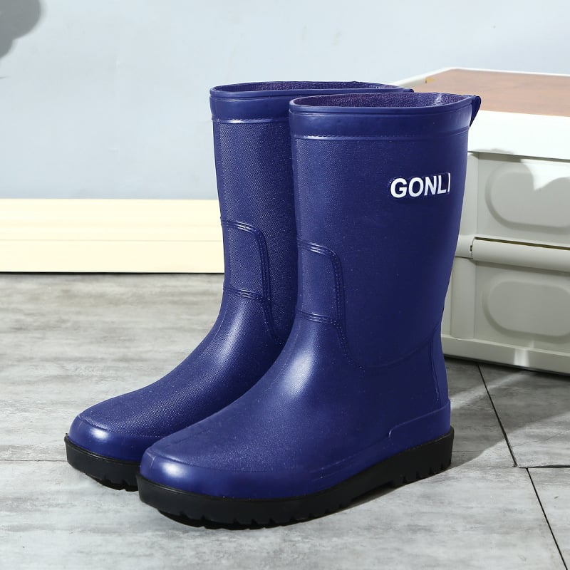 Vyriniai vandeniui atsparūs guminiai auliniai batai su aukštu kaklu ir plastmasine viršutine dalimi, skirtas lauko žvejybai ir darbui