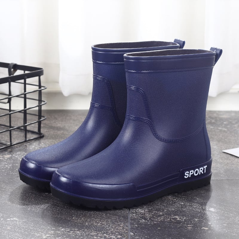 Vyriniai vandeniui atsparūs guminiai auliniai batai su aukštu kaklu ir plastmasine viršutine dalimi, skirtas lauko žvejybai ir darbui