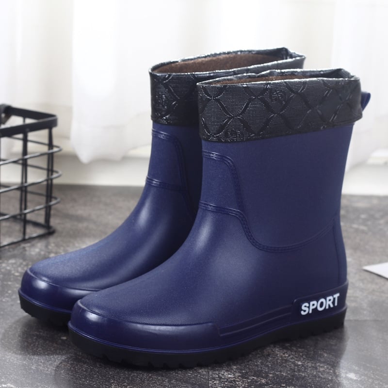 Vyriniai vandeniui atsparūs guminiai auliniai batai su aukštu kaklu ir plastmasine viršutine dalimi, skirtas lauko žvejybai ir darbui