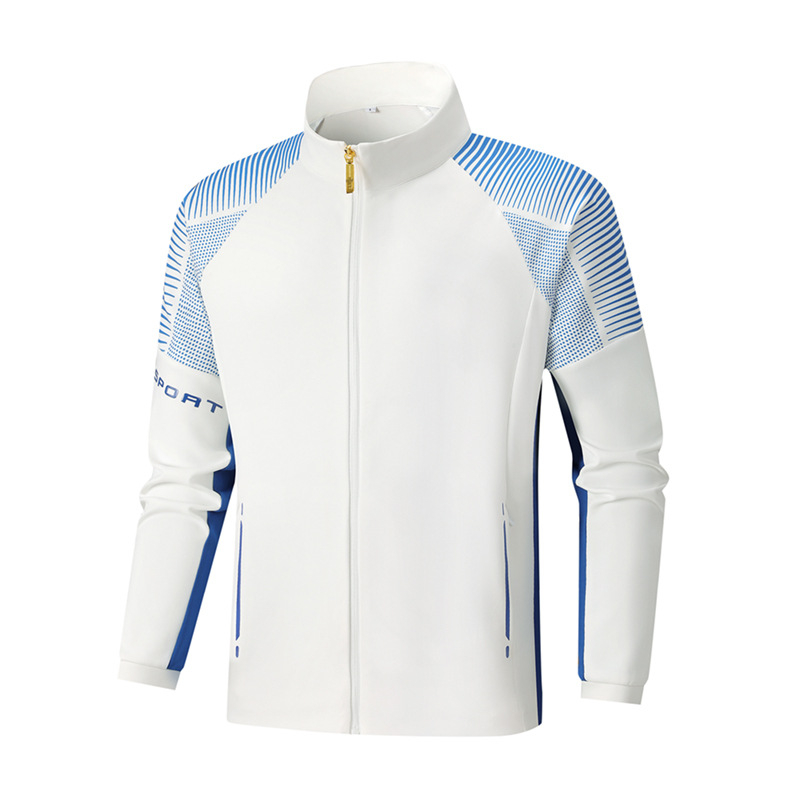 Unisex dryžuotas treniruočių komplektas su ilgomis rankovėmis ir revero apykakle, medvilnė, dviejų dalių sportinis kostiumas žiemai, pavasariui ir rudeniui