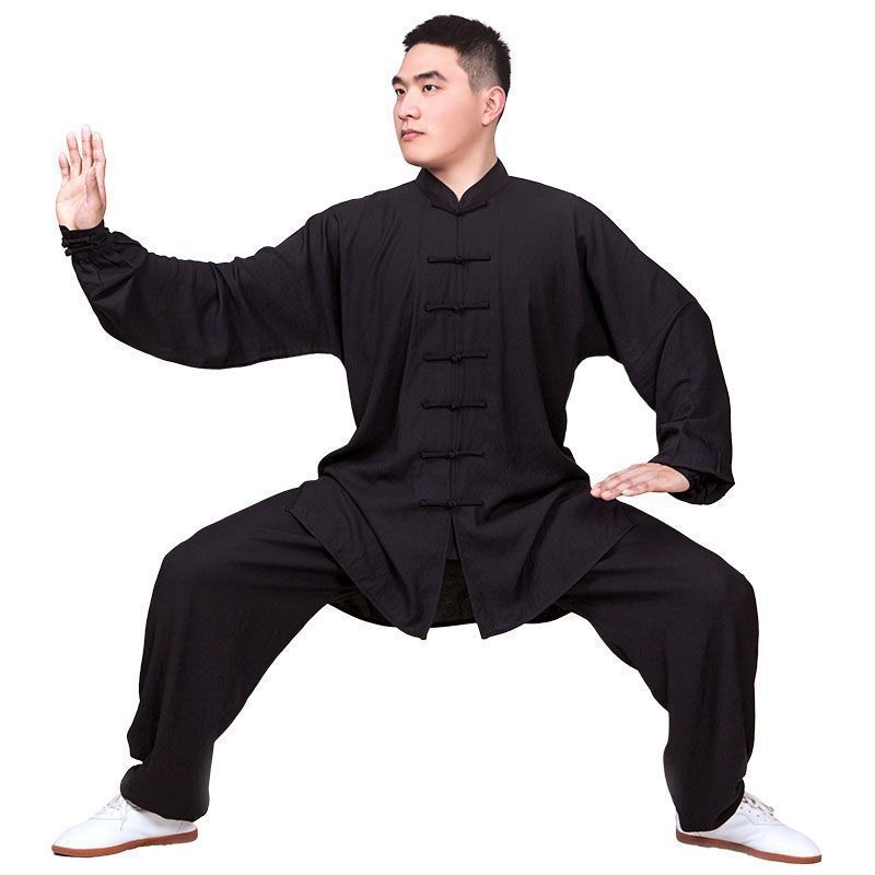 Tai Chi kostiumas moterims, Taoistų uniforma iš kanapių su Vinylon 31–50%, įdaila iš kanapės ir lino 31–50%, tinkamas vyresnėms moterims