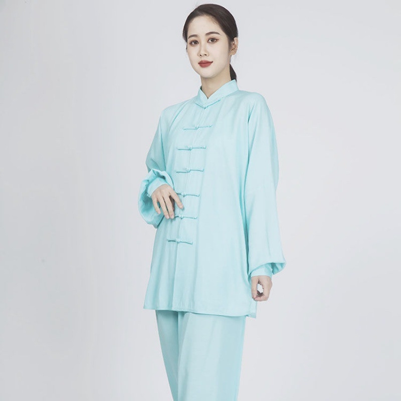 Tai Chi kostiumas moterims, Taoistų uniforma iš kanapių su Vinylon 31–50%, įdaila iš kanapės ir lino 31–50%, tinkamas vyresnėms moterims