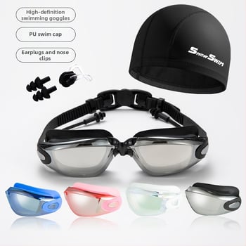 SnowSwim antifog peldēšanas brilles, PC lēcas, pieaugušajiem