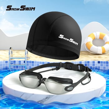 SnowSwim antifog peldēšanas brilles, PC lēcas, pieaugušajiem