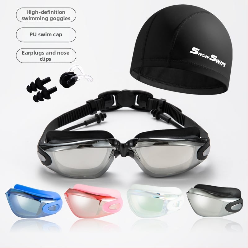 SnowSwim antifog peldēšanas brilles, PC lēcas, pieaugušajiem